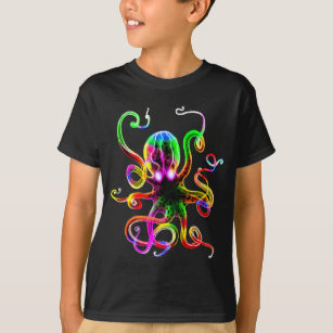 Camiseta Resplandor de Kraken del arco iris