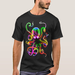 Camiseta Resplandor de Kraken del arco iris