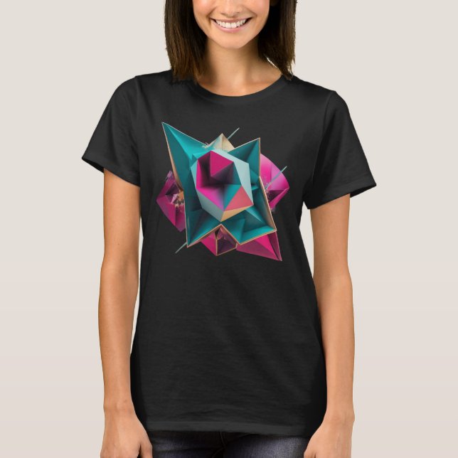 Camiseta Resplandor de Rosa Brillante (Anverso)