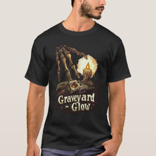 Camiseta Resplandor del Cementerio - Esqueleto de Halloween