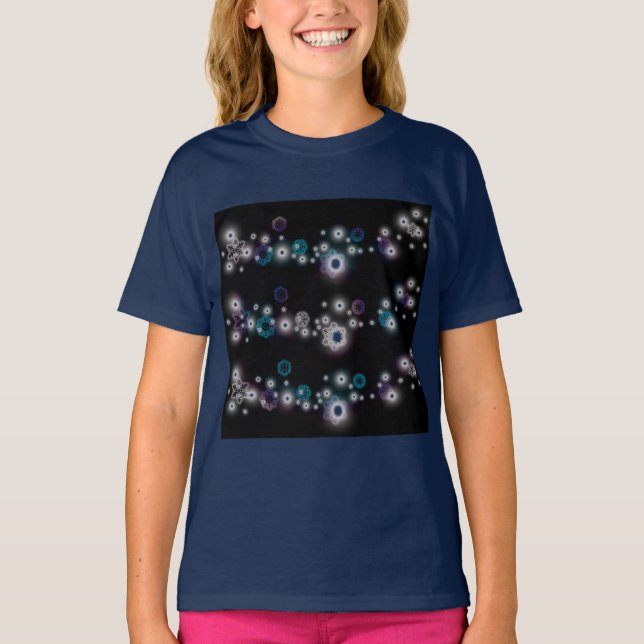 Camiseta Resplandor del copo de nieve (Anverso)