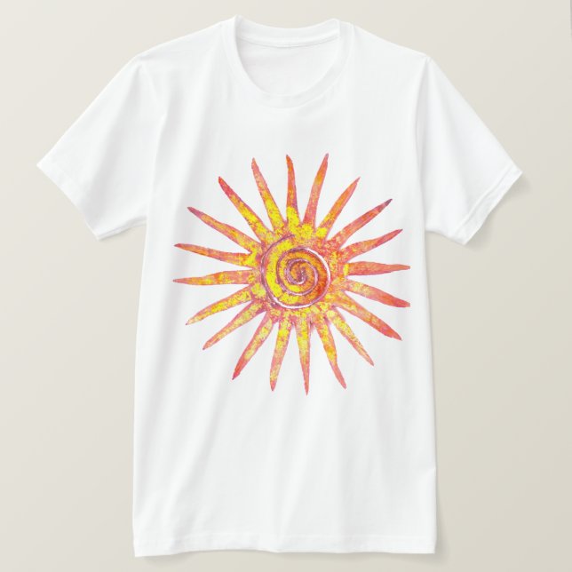 CAMISETA RESPLANDOR DEL SOL DE KORU (Anverso del diseño)