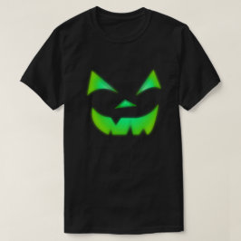 Camiseta Resplandor En La Calabaza De Linterna Verde Oscuro
