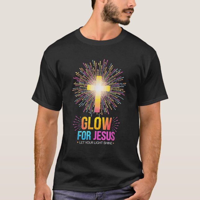 Camiseta Resplandor para Jesús Deja que tu luz brille (Anverso)