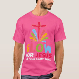 Camiseta Resplandor Por Jesús Que Tu Luz Brille La Cruz De