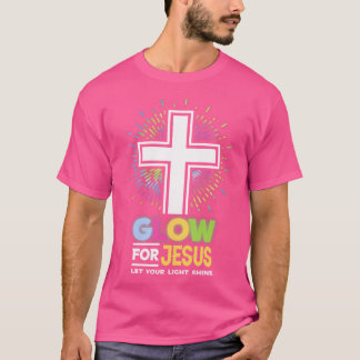 Camiseta Resplandor Por La Cruz Cristiana Jesús Tee Jesucri