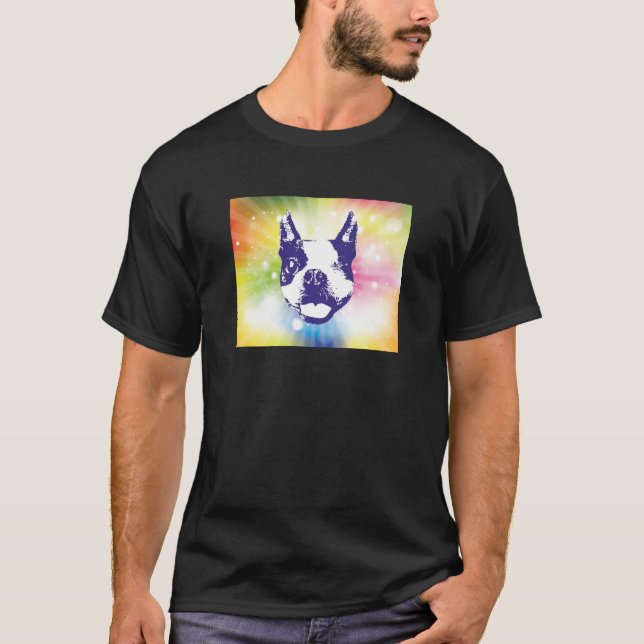 Camiseta Resplandor solar de Boston Terrier (Anverso)