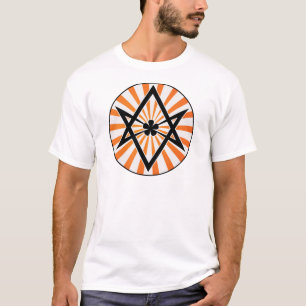 Camiseta Resplandor solar Unicursal del naranja del