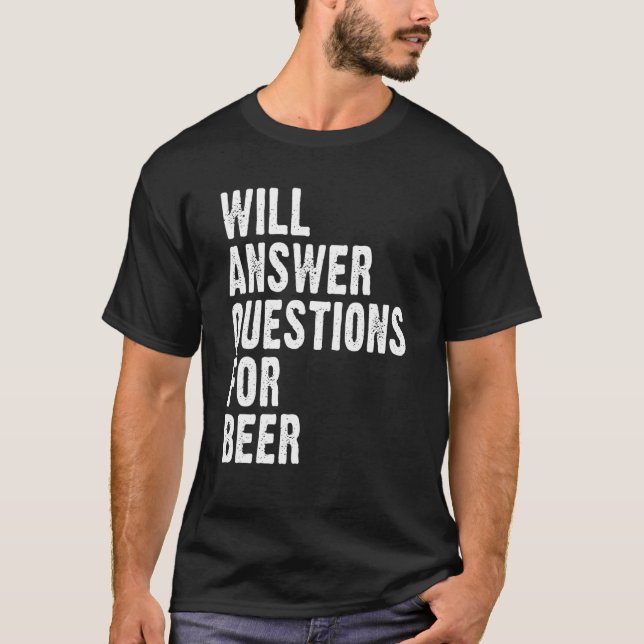Camiseta Responderá Preguntas Para La Leyenda De Prueba De  (Anverso)