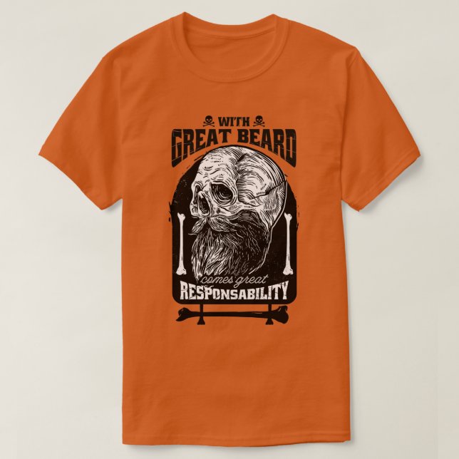 Camiseta Responsabilidad de barba Classic TShirt (Diseño del anverso)