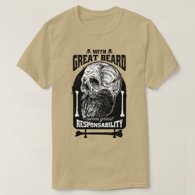 Camiseta Responsabilidad de la barba (Diseño del anverso)