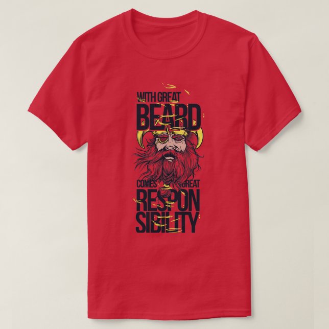 Camiseta Responsabilidad de Viking con Cabeza (Diseño del anverso)