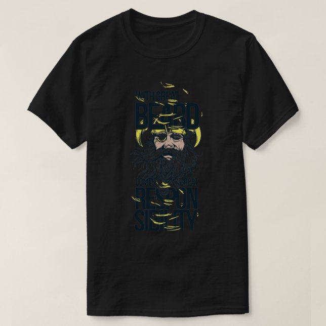 Camiseta Responsabilidad de Viking con Cabeza (Diseño del anverso)