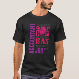 Camiseta Responsable de contabilidad Cpa Degree Bookkeeper