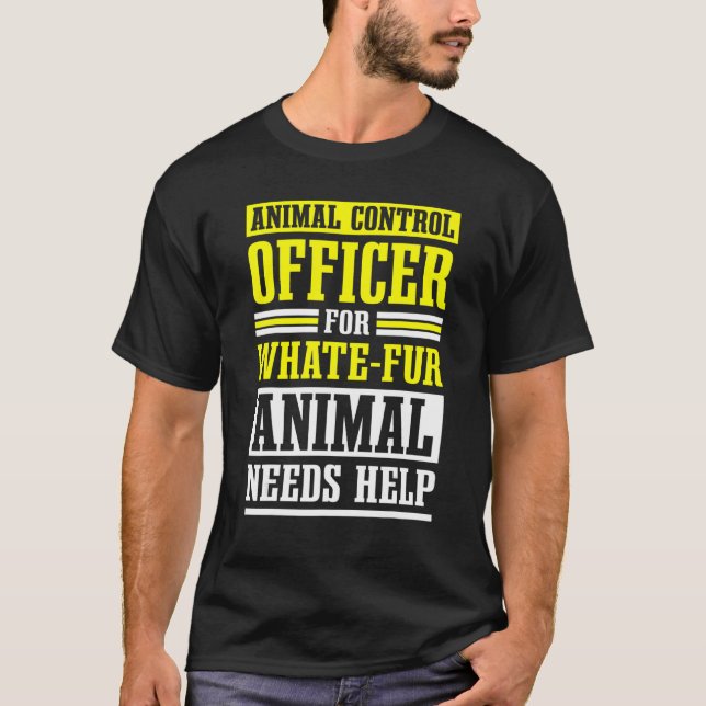 Camiseta Responsable de control de animales Seguridad públi (Anverso)