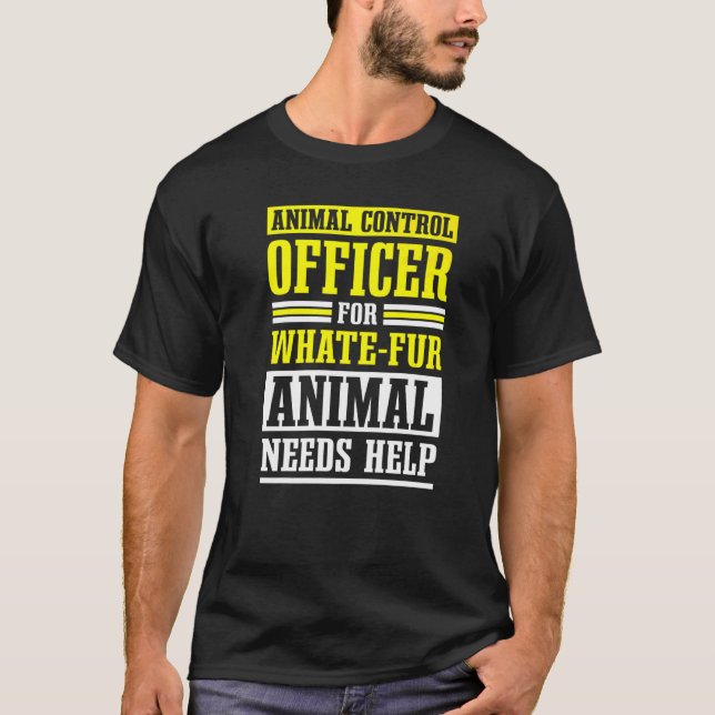 Camiseta Responsable de control de animales Seguridad públi (Anverso)