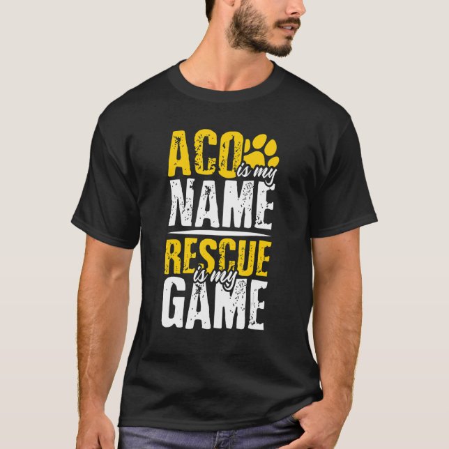 Camiseta Responsable de rescate de control animal 1 (Anverso)