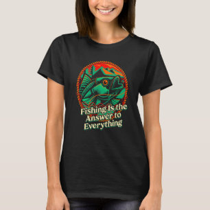 Camiseta Respuesta de pesca a todo lo que se cita con citas