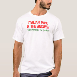 Camiseta Respuesta italiana del vino
