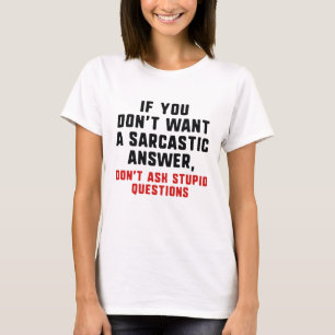 Camiseta Respuesta sarcástica