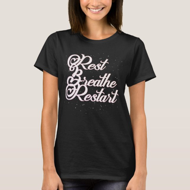 Camiseta Rest Breathe Restart Design (Anverso)