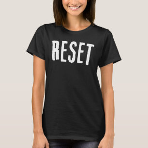 Camiseta RESTABLECER palabra de tema de motivación minimali