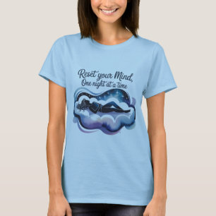 Camiseta Restablecer tu mente   Camisas tranquilas para dor