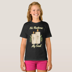 Camiseta Restaura mi Chica de citas de la Biblia del Alma