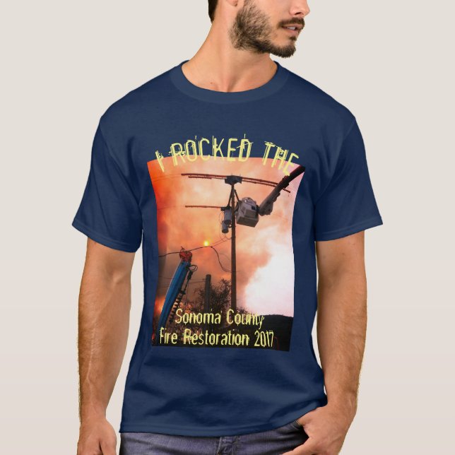 Camiseta Restauración 2017 del fuego del condado de Sonoma (Anverso)