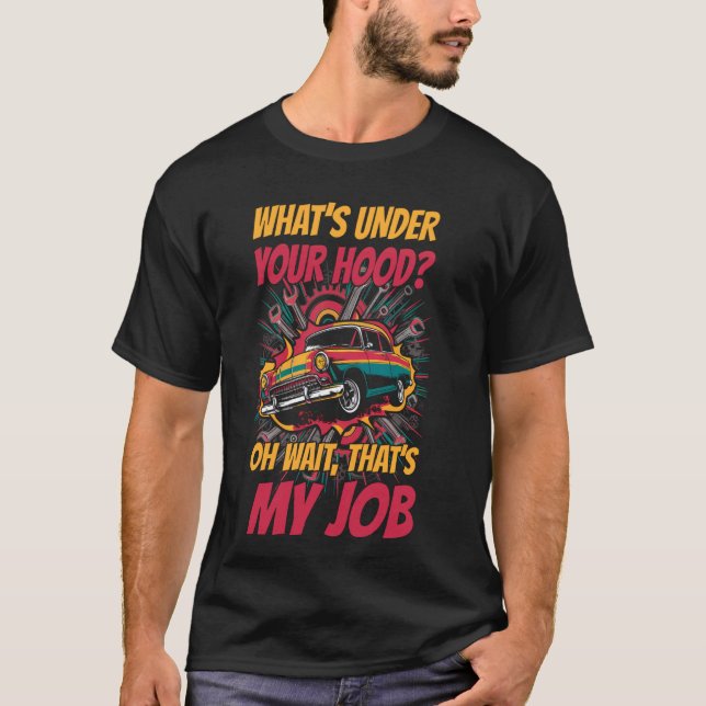 Camiseta Restauración automática del coche de reparación de (Anverso)