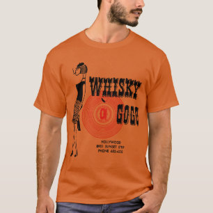 Camiseta Restauración de Póster Antiguo Whisky A GoGo Digit