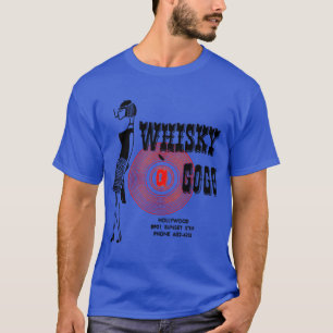 Camiseta Restauración de Póster Vintage Whisky A Go Go Digi