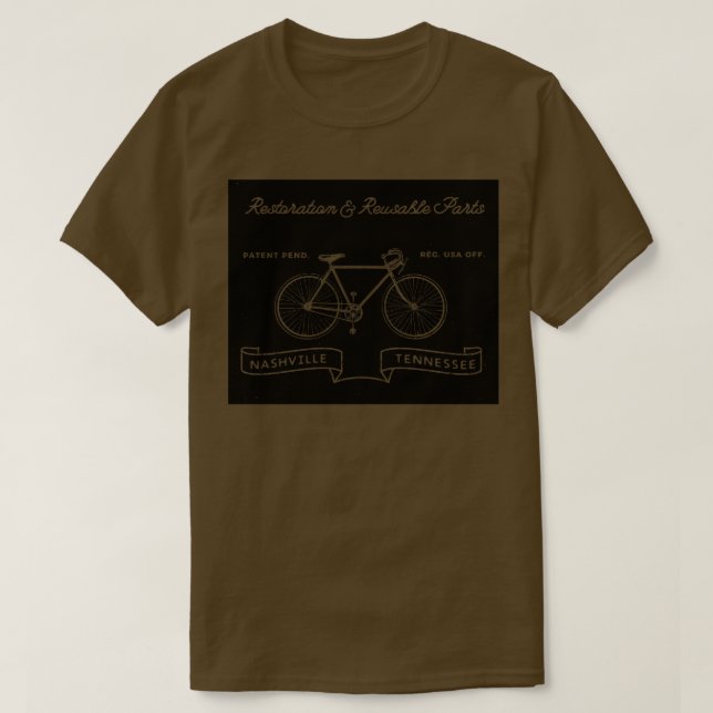 Camiseta Restauración Piezas Tienda de bicicletas (Diseño del anverso)