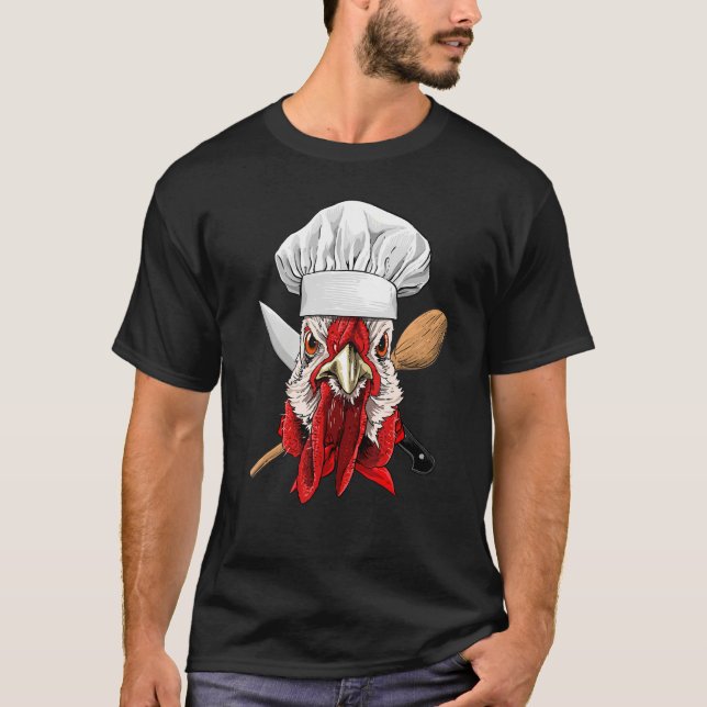 Camiseta Restaurant Chicken Chef Kitchen Cook Culinary Chic (Anverso)