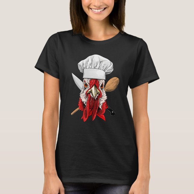 Camiseta Restaurant Chicken Chef Kitchen Cook Culinary Chic (Anverso)