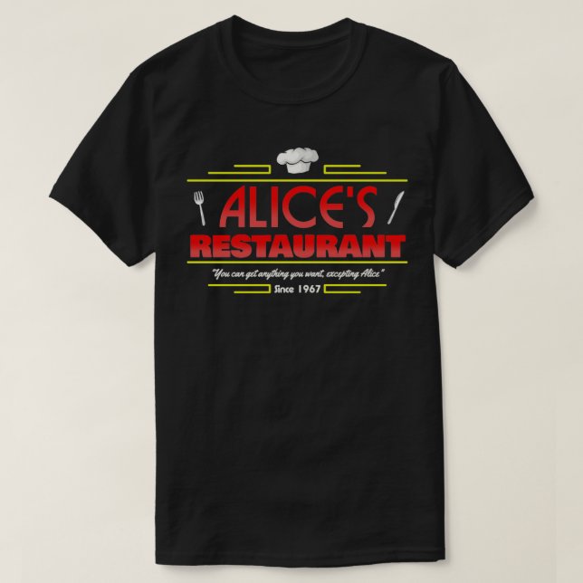 Camiseta Restaurante Alices (Diseño del anverso)