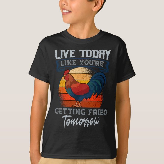 Camiseta Restaurante Amante de la Comida de Pollo Frito Che (Anverso)