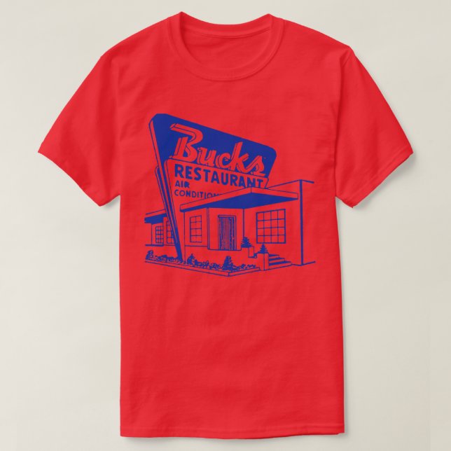 Camiseta Restaurante Bucks (Diseño del anverso)