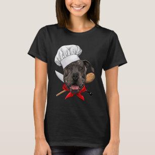 Camiseta Restaurante Chef Cocina American Pit Bull Terrier
