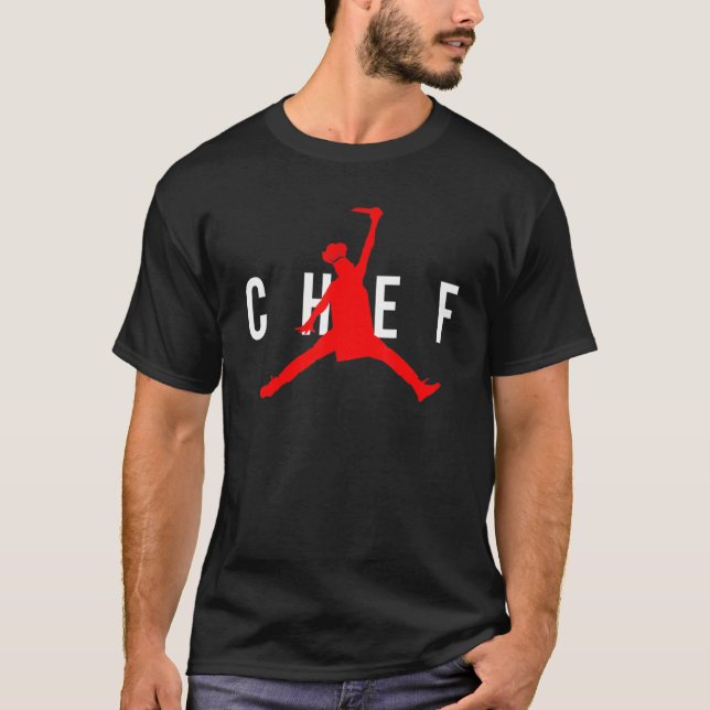 Camiseta Restaurante Chef Jumping Chef Knife (Anverso)