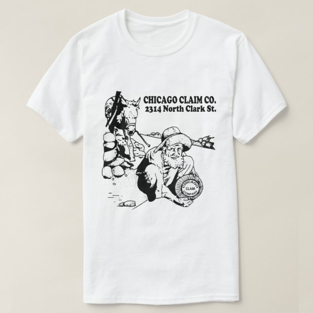 Camiseta Restaurante Chicago Claim Company (Diseño del anverso)