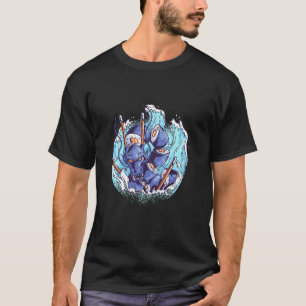 Camiseta Restaurante Chino Comida Sushi Pescado Monstruo