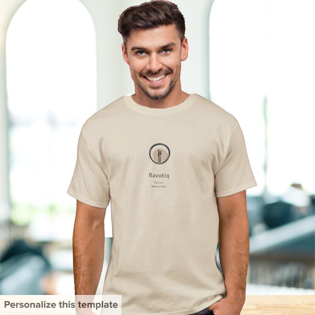 Camiseta Restaurante con logotipo culinario moderno y camis (Subido por el creador)