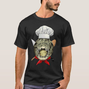 Camiseta Restaurante Crocodile Chef Cocina Cocina Cocina Co