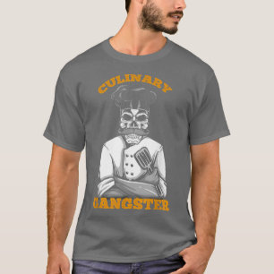 Camiseta Restaurante culinario Gangster Cocina Master Funny