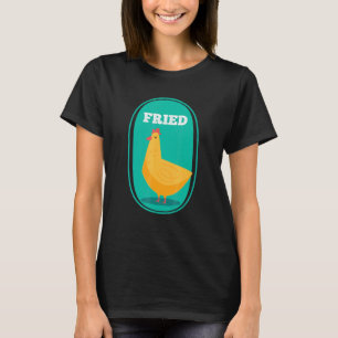 Camiseta Restaurante de snack de pollo Nuggets fritos frito
