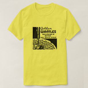 Camiseta Restaurante Golden Waffles con nombre