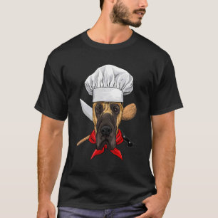 Camiseta Restaurante Great Dane Chef Cocina Cocina Mascota 