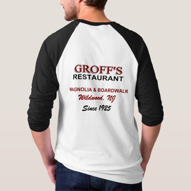 Camiseta Restaurante Groff's Black Long Sleeve 86 (Reverso)