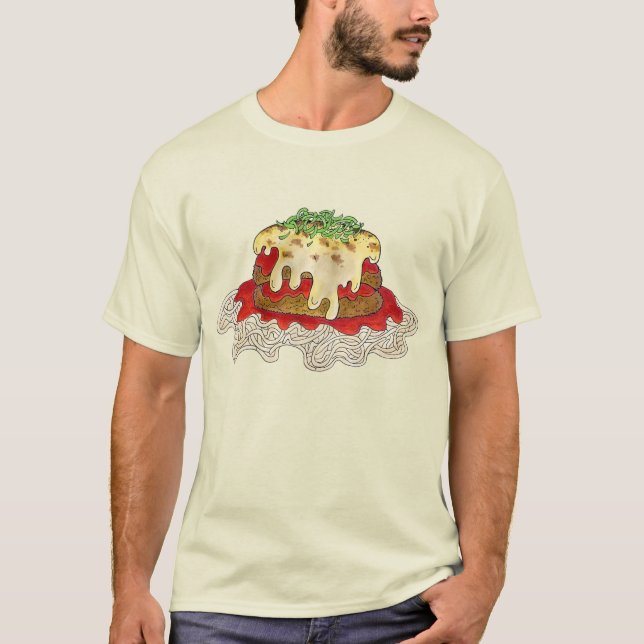 Camiseta Restaurante italiano Eggplant Parm Parmesan (Anverso)